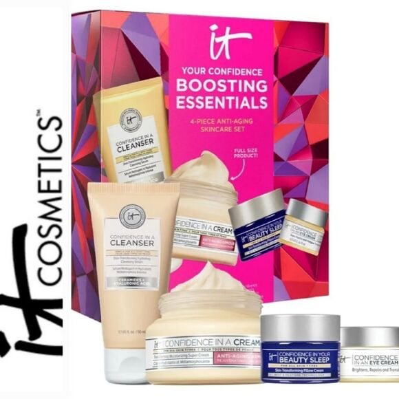 IT Cosmetics Your Confidence Boosting Essentials 4-PC Anti-Aging Skincare Set - Picture 1 of 8